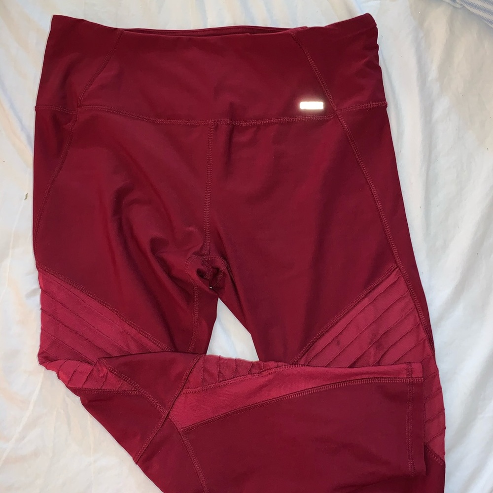 Red Athletic Leggings
